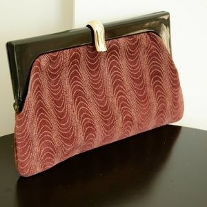 Vintage Suede Clutch
